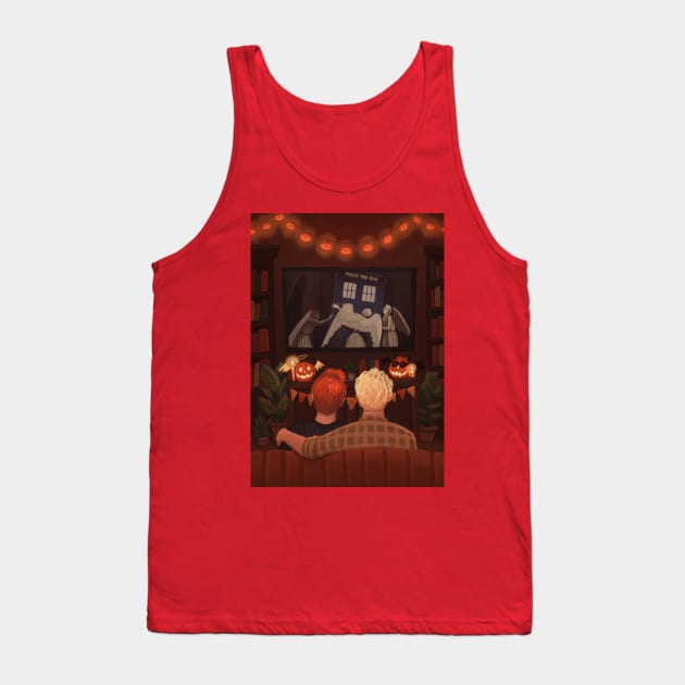 Angels Halloween Night Tank Top by illustore